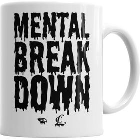 Baskı Dükkanı KB285 Cl Mental Breakdown Porselen Kupa Bardak