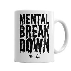 Baskı Dükkanı KB285 Cl Mental Breakdown Porselen Kupa Bardak