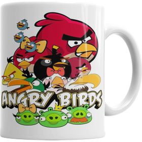 Baskı Dükkanı KB2861 Angry Birds Porselen Kupa Bardak