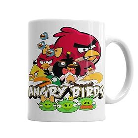 Baskı Dükkanı KB2861 Angry Birds Porselen Kupa Bardak