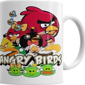 Baskı Dükkanı KB2861 Angry Birds Porselen Kupa Bardak