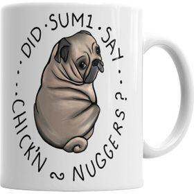Baskı Dükkanı KB287 Chubby Pug Tombul Porselen Kupa Bardak