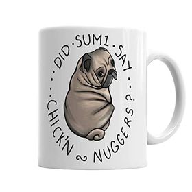 Baskı Dükkanı KB287 Chubby Pug Tombul Porselen Kupa Bardak