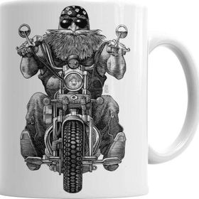 Baskı Dükkanı KB288 Chopper Biker Porselen Kupa Bardak