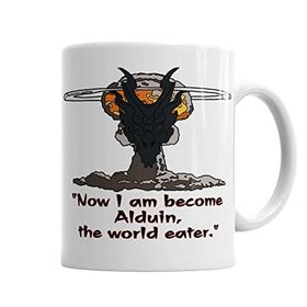 Baskı Dükkanı KB2881 Alduin The World Eater Porselen Kupa Bardak
