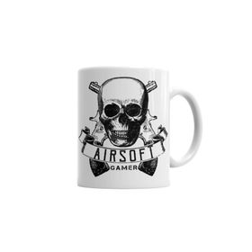 Baskı Dükkanı KB2883 Airsoft Gamer White Porselen Kupa Bardak