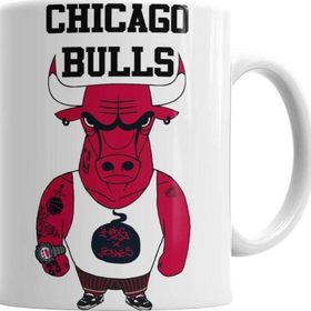 Baskı Dükkanı KB289 Chıcago Bulls Basketbol Porselen Kupa Bardak