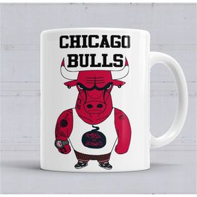 Baskı Dükkanı KB290 Chıcago Bulls Basketbol Porselen Kupa Bardak