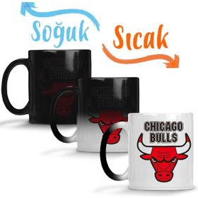 Baskı Dükkanı KB290 Chıcago Bulls Basketbol Porselen Kupa Bardak