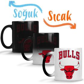 Baskı Dükkanı KB290 Chıcago Bulls Basketbol Porselen Kupa Bardak