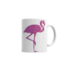 Baskı Dükkanı KB2907 Flamingo Pembe Yağmur Porselen Kupa Bardak