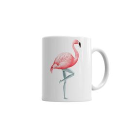 Baskı Dükkanı KB2909 Flamingo Porselen Kupa Bardak