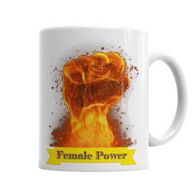 Baskı Dükkanı KB2911 Female Power Porselen Kupa Bardak