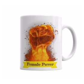 Baskı Dükkanı KB2911 Female Power Porselen Kupa Bardak