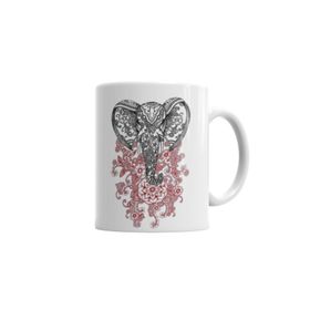 Baskı Dükkanı KB2921 Elefante Porselen Kupa Bardak