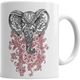 Baskı Dükkanı KB2921 Elefante Porselen Kupa Bardak