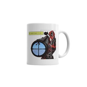 Baskı Dükkanı KB2936 Deadpool Big Gun Porselen Kupa Bardak