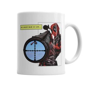 Baskı Dükkanı KB2936 Deadpool Big Gun Porselen Kupa Bardak