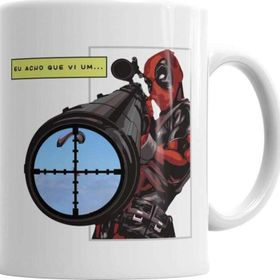 Baskı Dükkanı KB2936 Deadpool Big Gun Porselen Kupa Bardak