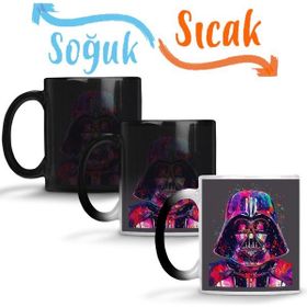 Baskı Dükkanı KB2940 Darth Vader Paint Porselen Kupa Bardak