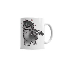 Baskı Dükkanı KB2943 Dark Souls Great Grey Cuddly Wolf Sif Porselen Kupa Bardak