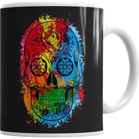Baskı Dükkanı KB2985 Caveira Fun Skull Porselen Kupa Bardak