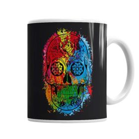 Baskı Dükkanı KB2985 Caveira Fun Skull Porselen Kupa Bardak