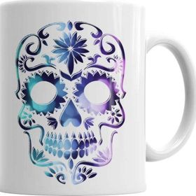 Baskı Dükkanı KB2986 Caveira Colors Porselen Kupa Bardak