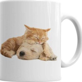 Baskı Dükkanı KB2992 Cats Collection Two Kedi Porselen Kupa