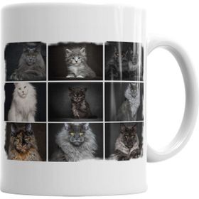 Baskı Dükkanı KB2994 Cats Collection One Kedi Porselen Kupa