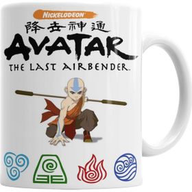 Baskı Dükkanı KB30 Avatar Anime Element Fire Water Earth Thunder Wind Kupa Bardak