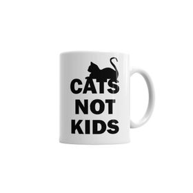 Baskı Dükkanı KB300 Cats Not Kids Kediler Çocuklar Değil Kedili Kupa Bardak
