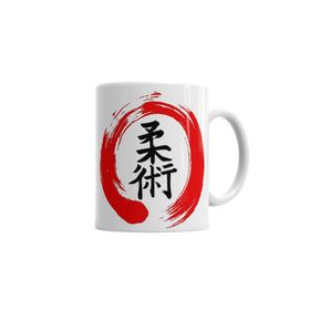 Baskı Dükkanı KB3017 Kanji Jiu Jitsu Porselen Kupa Bardak
