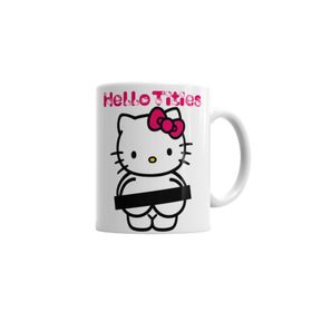 Baskı Dükkanı KB3054 Hello Tities Porselen Kupa Bardak