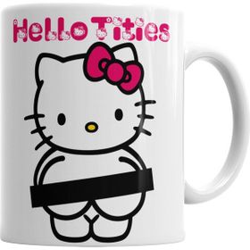 Baskı Dükkanı KB3054 Hello Tities Porselen Kupa Bardak
