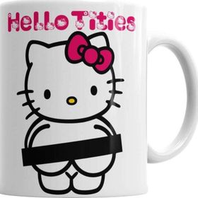 Baskı Dükkanı KB3054 Hello Tities Porselen Kupa Bardak