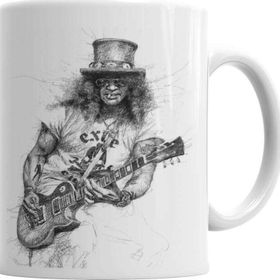 Baskı Dükkanı KB3068 Guitarrista Slash Porselen Kupa Bardak