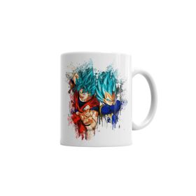 Baskı Dükkanı KB3078 Goku E Vegeta Porselen Kupa Bardak