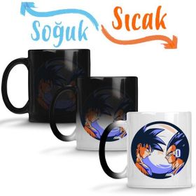 Baskı Dükkanı KB3078 Goku E Vegeta Porselen Kupa Bardak