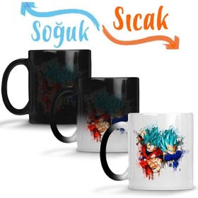Baskı Dükkanı KB3078 Goku E Vegeta Porselen Kupa Bardak