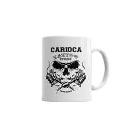 Baskı Dükkanı KB3115 Oficial Carioca Tattoo Studio Porselen Kupa Bardak