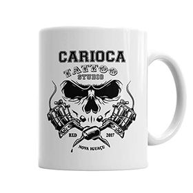 Baskı Dükkanı KB3115 Oficial Carioca Tattoo Studio Porselen Kupa Bardak