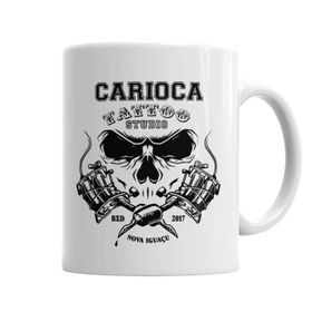 Baskı Dükkanı KB3115 Oficial Carioca Tattoo Studio Porselen Kupa Bardak