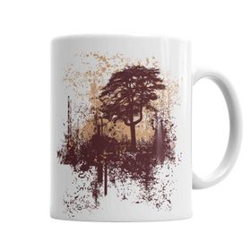 Baskı Dükkanı KB3125 Nature Explosion Porselen Kupa Bardak
