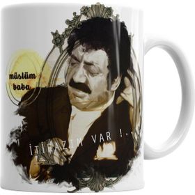 Baskı Dükkanı KB3129 Müslüm Gürses Müslüm Baba Porselen Kupa Bardak