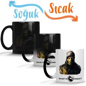 Baskı Dükkanı KB3143 Mortal Kombat Scorpion And Sub Zero Porselen Kupa Bardak