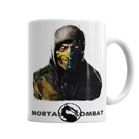 Baskı Dükkanı KB3143 Mortal Kombat Scorpion And Sub Zero Porselen Kupa Bardak