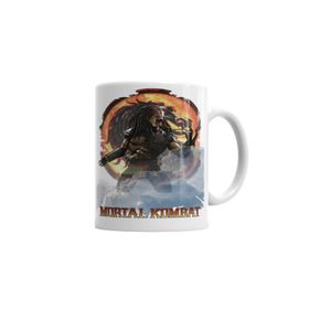 Baskı Dükkanı KB3144 Mortal Kombat Predator Game Porselen Kupa Bardak