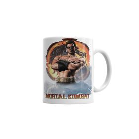 Baskı Dükkanı KB3148 Mortal Kombat Johnny Cage Game Porselen Kupa Bardak