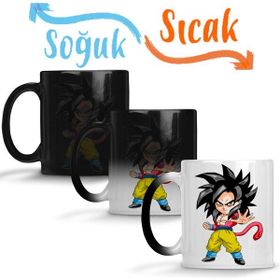 Baskı Dükkanı KB3156 Minigoku Süper Sayajin Porselen Kupa Bardak